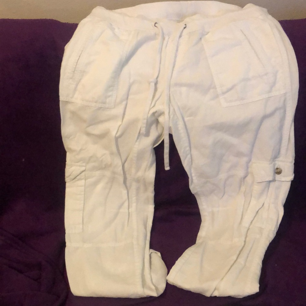 White Cargo pants